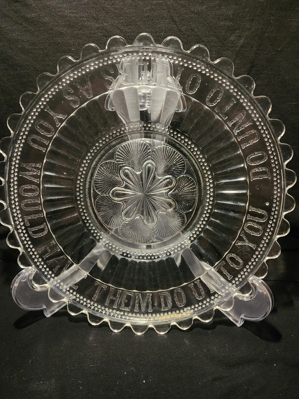 McKee "Golden Rule" Bread Platter